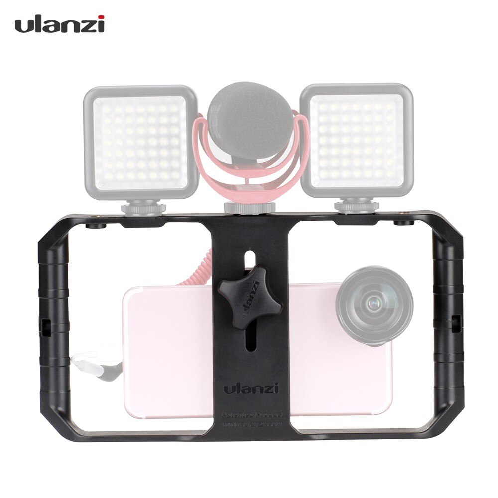 Giá Đỡ Điện Thoại Ulanzi U-Rig Pro 3 Cầm Tay Hỗ Trợ Quay Video Vlogging / Micro / Đèn Led