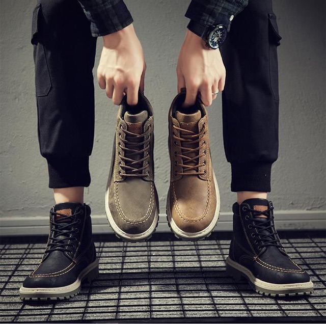 GIÀY BỐT NAM CỔ CAO - GIÀY NAM CỔ  CAO TĂNG CHIỀU CAO | BigBuy360 - bigbuy360.vn