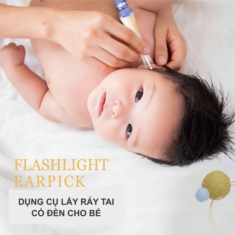 Dụng cụ Ráy tai có đèn cho bé Kuku