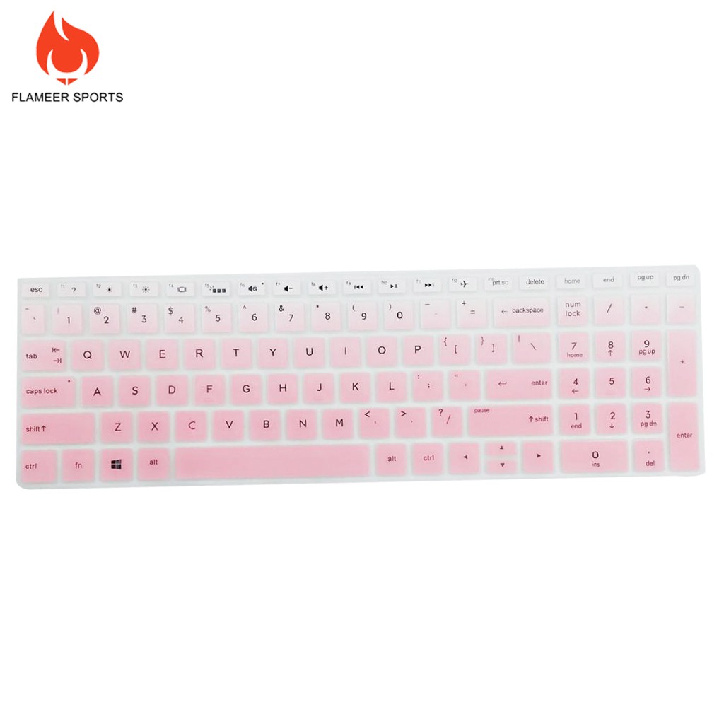 Ốp Điện Thoại Silicon Mềm Bảo Vệ Bàn Phím Laptop Thể Thao Flameer Cho HP 15.6 inch BF Blue
