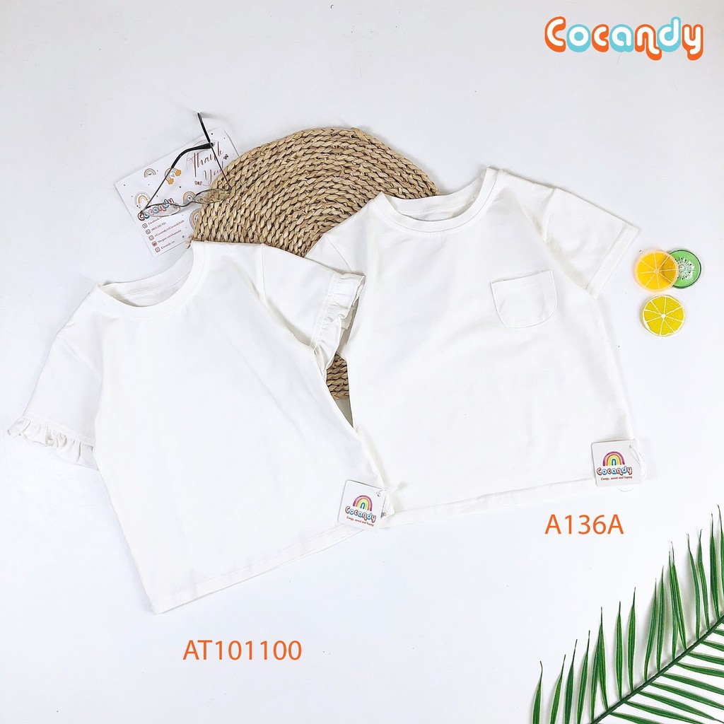 [Cocandy Official Store] Áo cho bé -áo thun cộc tay cho bé trai - gái chất liệu cotton mềm mịn cao cấp từ 5kg đến 23kg