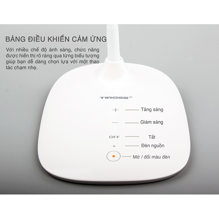 Đèn Bàn LED Chống Cận Tiross TS1804 – 6W – Hàng Chính Hãng