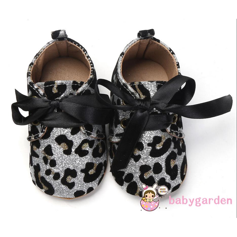 Giày thắt nơ xinh xắn cho bé gái 0-18 tháng tuổi