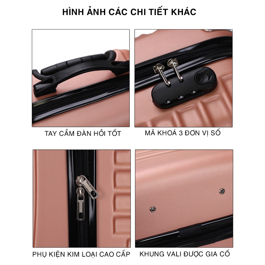 Vali kéo du lịch giá siêu rẻ - Vali nhập khẩu chính hãng size 20inch nhiều màu lựa chọn