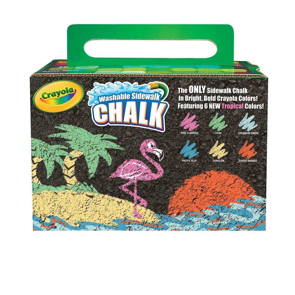 HỘP 48 VIÊN PHẤN MÀU CRAYOLA WASHABLE SIDEWALK CHALK (RỬA ĐƯỢC) (48 MÀU)