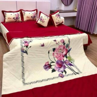 Set chăn ga cưới siêu yêu