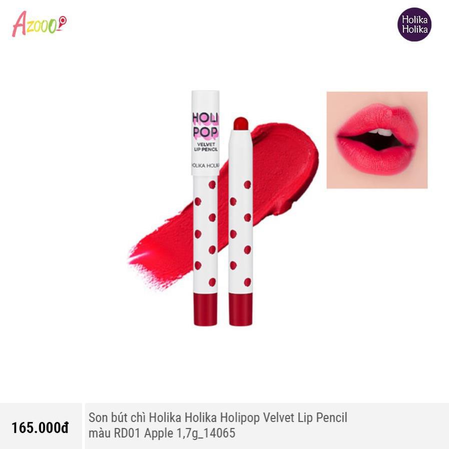 Son bút chì Holika Holika Holipop Velvet Lip Pencil