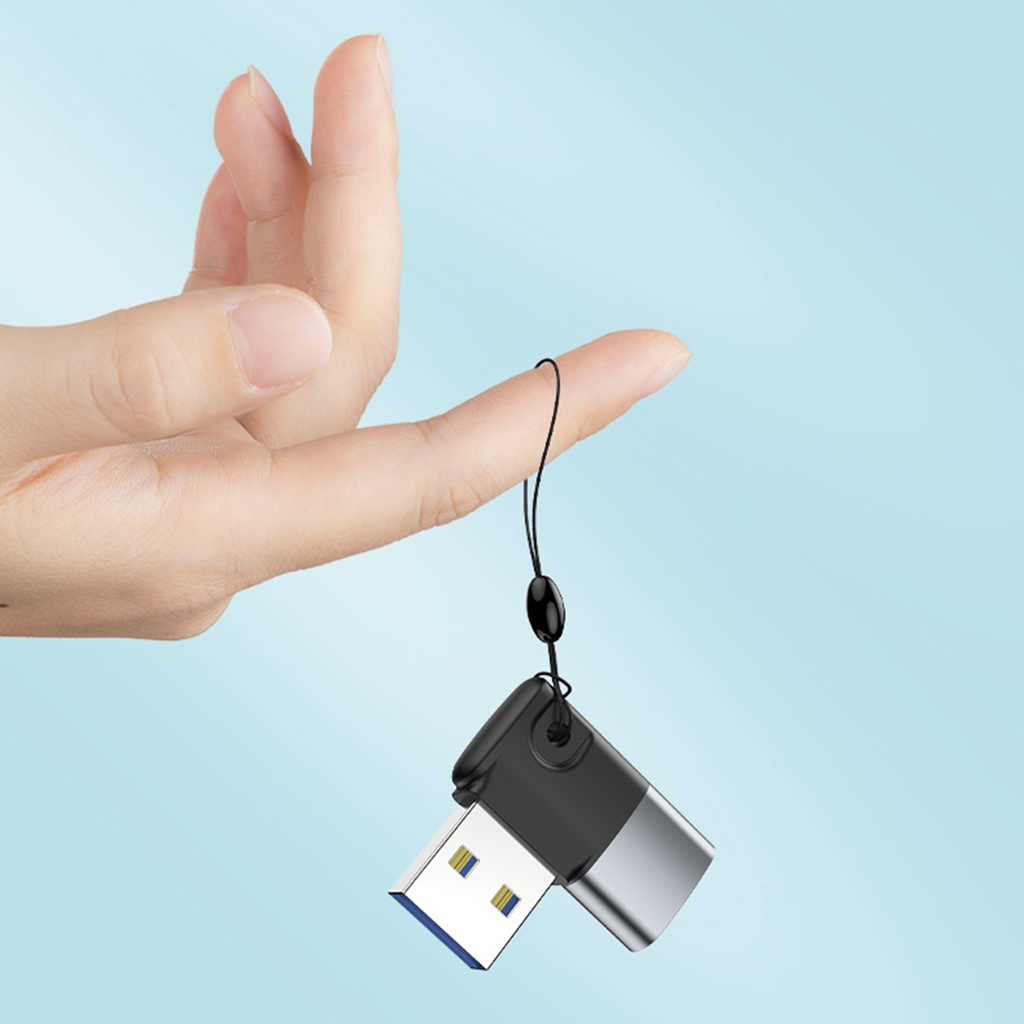 Đầu chuyển đổi sạc nhanh usb 3.0 Type C có lỗ treo 90 độ cho máy tính bảng