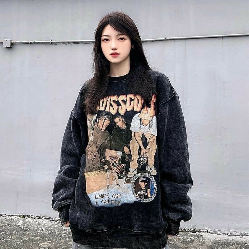 [Rẻ Vô Địch] Áo swt nỉ cổ tròn cotton tay bồng ------- ÁO NỈ TRAVISSCOTT | BigBuy360 - bigbuy360.vn