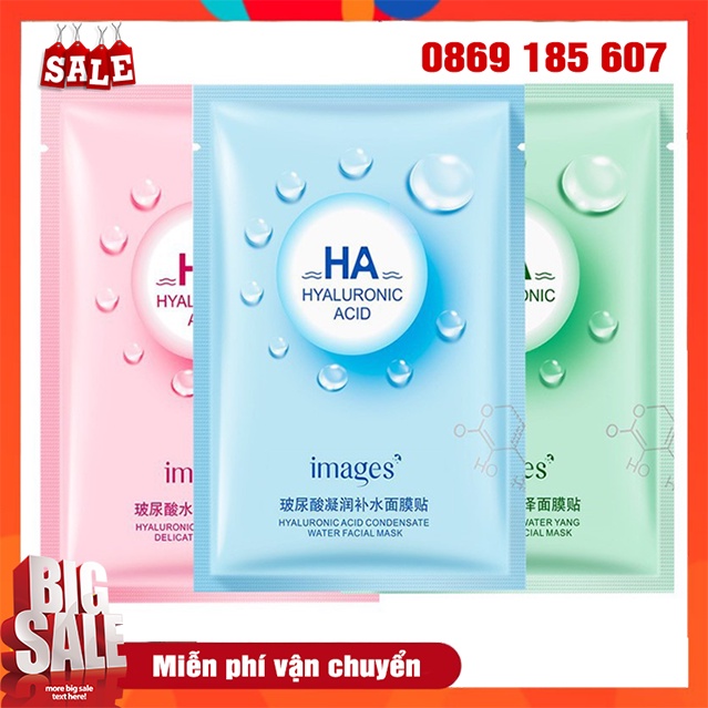 Mặt Nạ Dưỡng Trắng Da Mụn Cấp Ẩm Kiểm Soát Dầu HA Images Nội Địa Trung 25ml