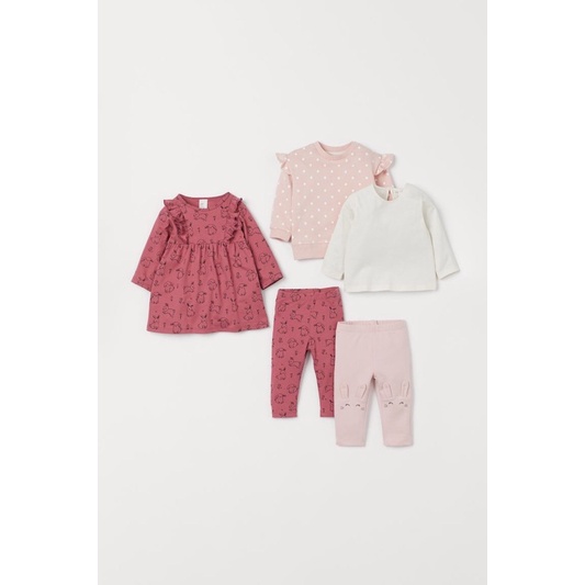 Set váy áo 5 món HM