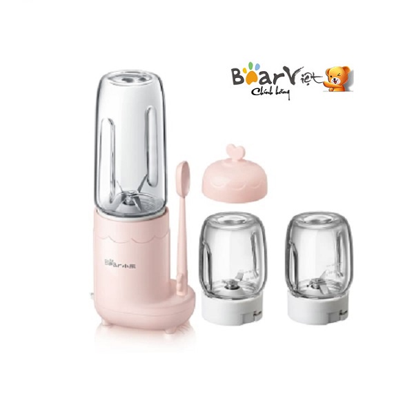 [Mã ELHA22 giảm 5% đơn 300K] Máy xay thực phẩm cho trẻ em Bear GR-B03V1 - pink