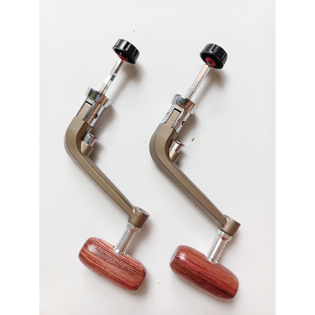 Tay quay máy câu núm gỗ-Tay quay máy câu chuyên sử dụng cho máy Yumoshi