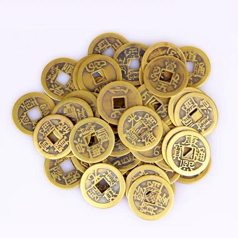 Đồng tiền xu cổ vật phẩm Phong Thủy hút tài lộc