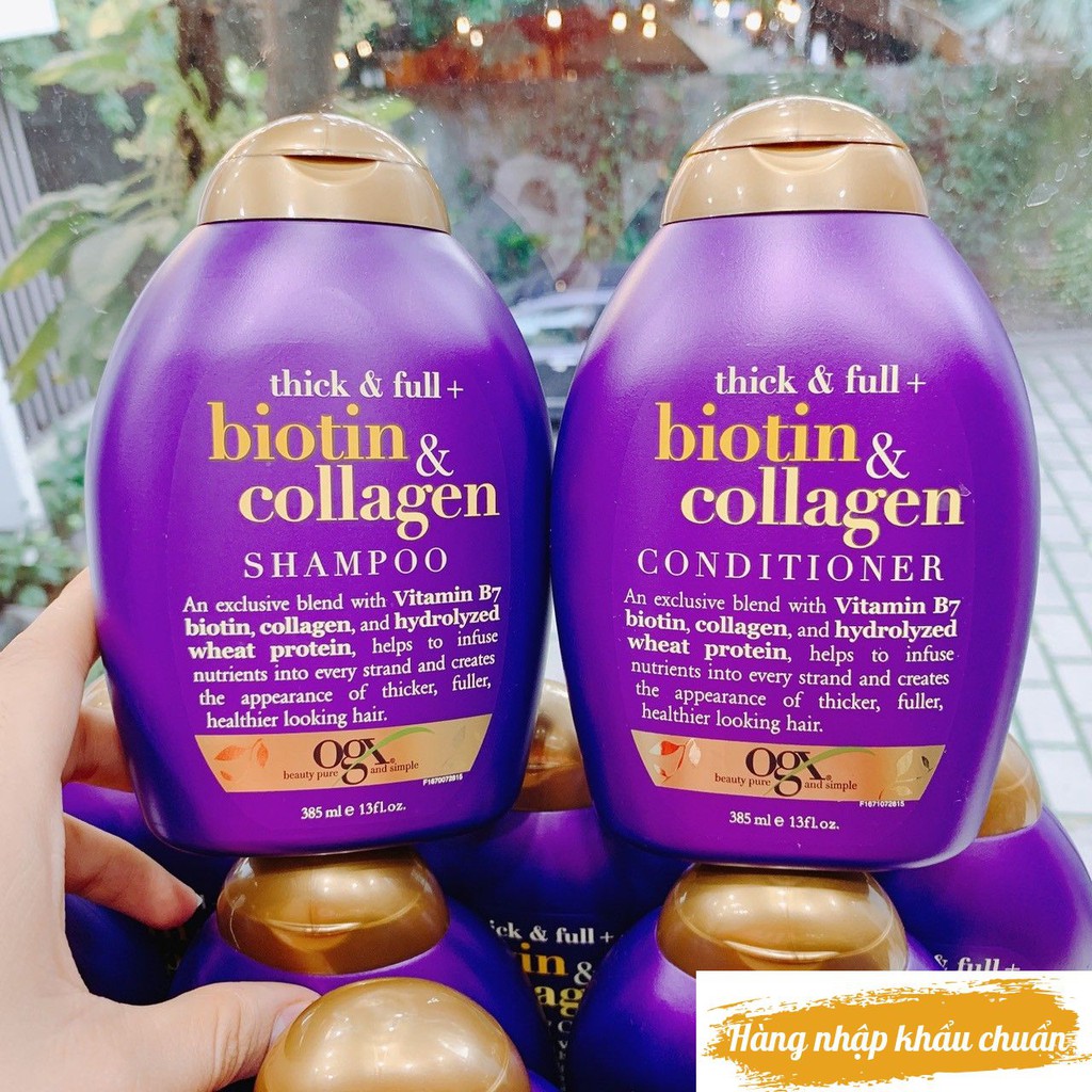 DẦU GỘI + DẦU XÃ NGĂN RỤNG TÓC BIOTIN COLLAGEN CỦA MỸ