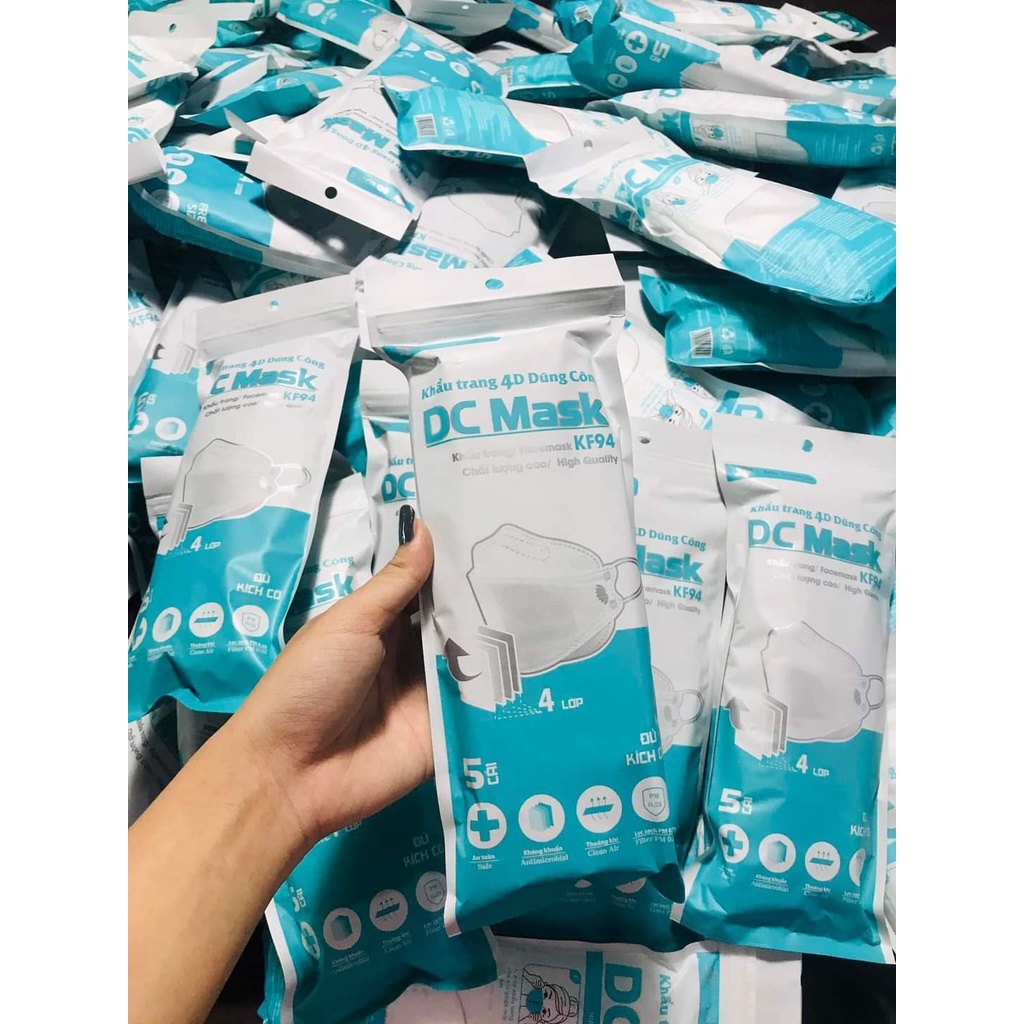 Khẩu trang 4D KF94 Hàn Quốc chống bụi mịn và kháng khuẩn | BigBuy360 - bigbuy360.vn
