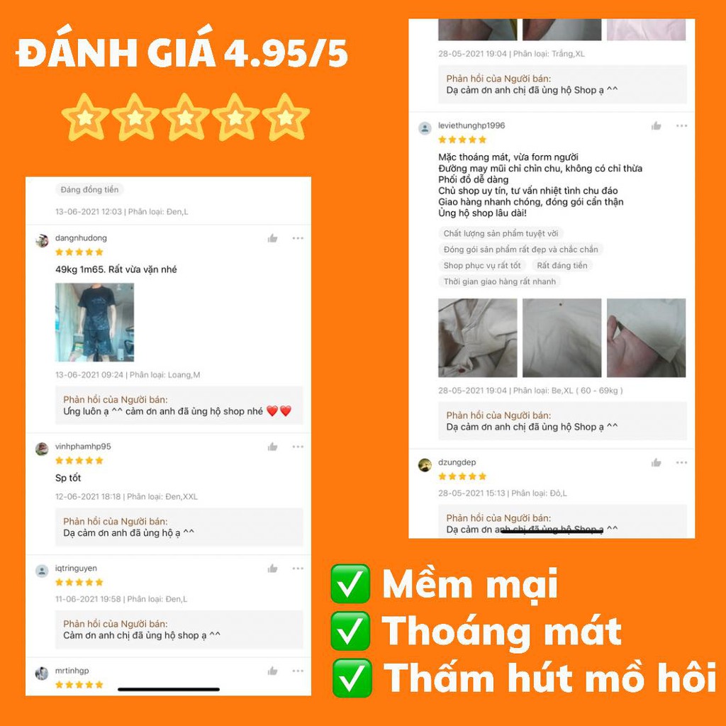 Quần áo hè nam cotton thời trang cao cấp bộ đồ nam thoáng mát hàng chất lượng cao áo thun nam mùa hè Tiger Shop