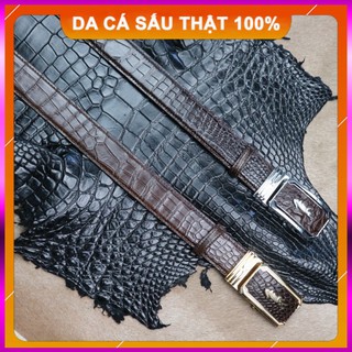 Dây Nịt Da Cá Sấu Liền Nguyên Da Bụng Bản 4.0 Cm CB03-02B Hãng Konavis Shop FA