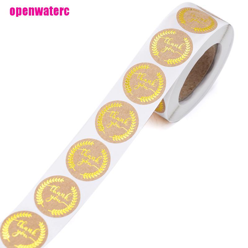 Cuộn 500 Miếng Dán Tròn Thank You for Your Order Trang Trí Đa Ứng Dụng