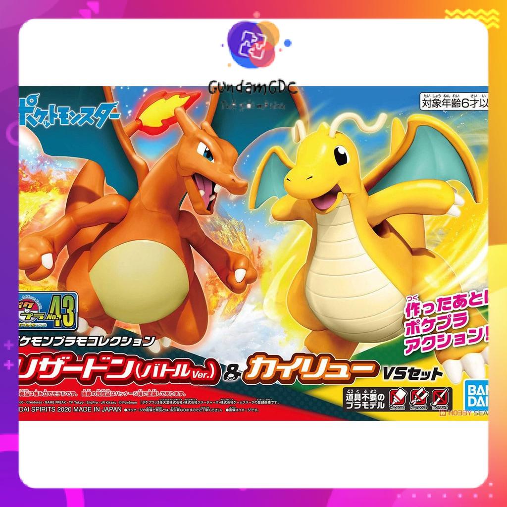 Mô hình lắp ráp Pokemon Collection 43 Select Series Charizard Battle Ver &amp; Dragonite VS Set Bandai 4573102602701
