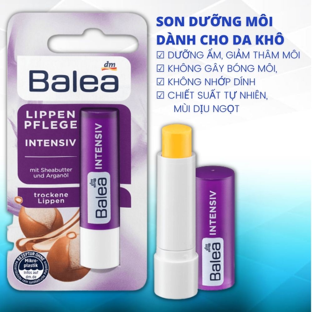 Son dưỡng môi Balea Lippenpflege intensiv 4,8g Shop Mecici