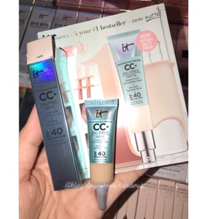 [hạn 31/7/21] Kem nền It Cosmetics CC+ Cream matte mini 4ml