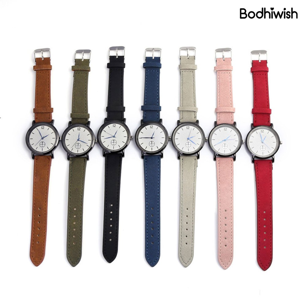 Đồng Hồ Đeo Tay Dây Da Thời Trang Cho Nam Và Nữ