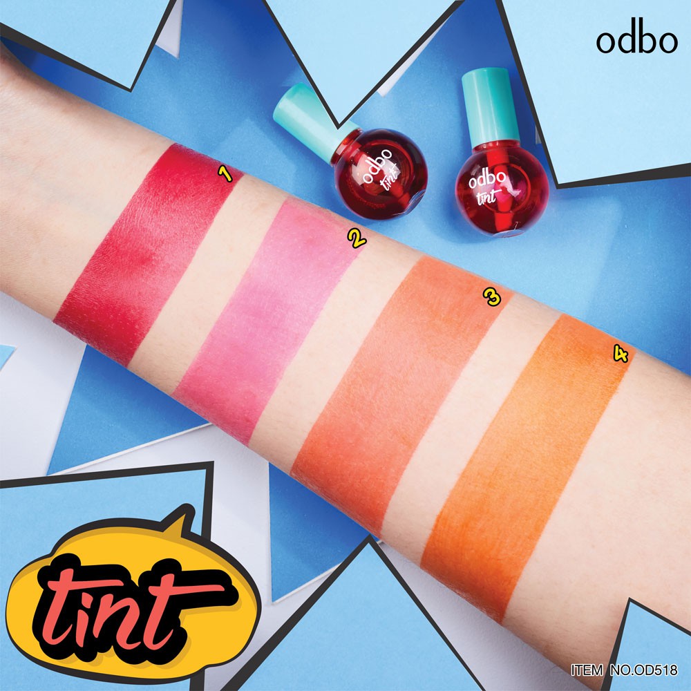 2ml odbo Tint OD518 / Son tint / Son nước siêu lì odbo Tint lâu trôi