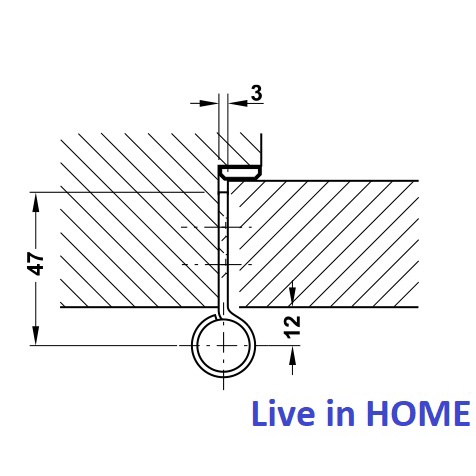 Bản lề nâng hạ 80 kg HAFELE 926.13.903 chính hãng