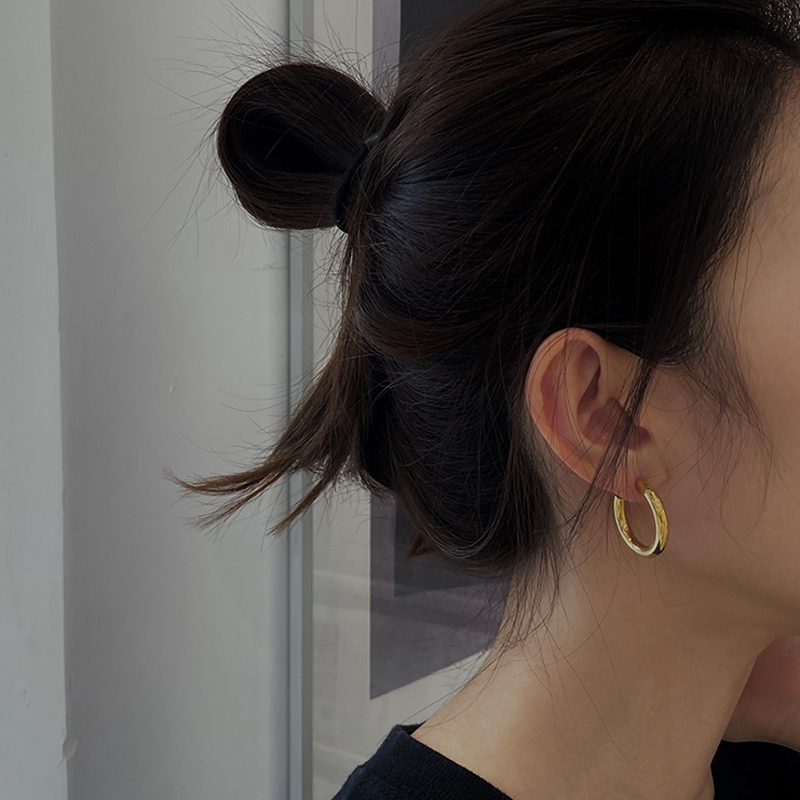 Vnox Gold Hoop Earring for Men Women