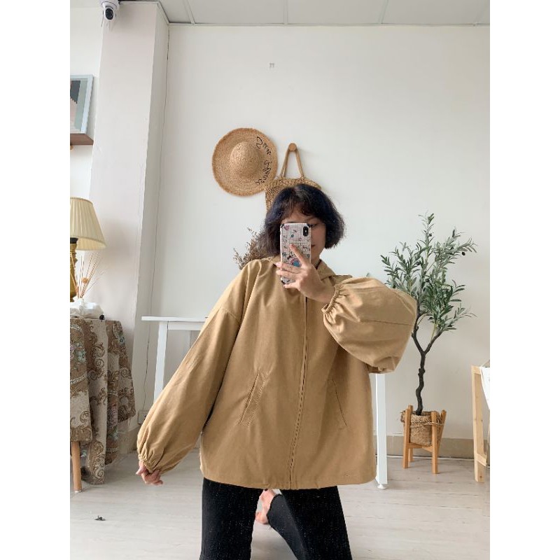 Áo khoác nhung lì form rộng, ảnh thật, hàng sẵn