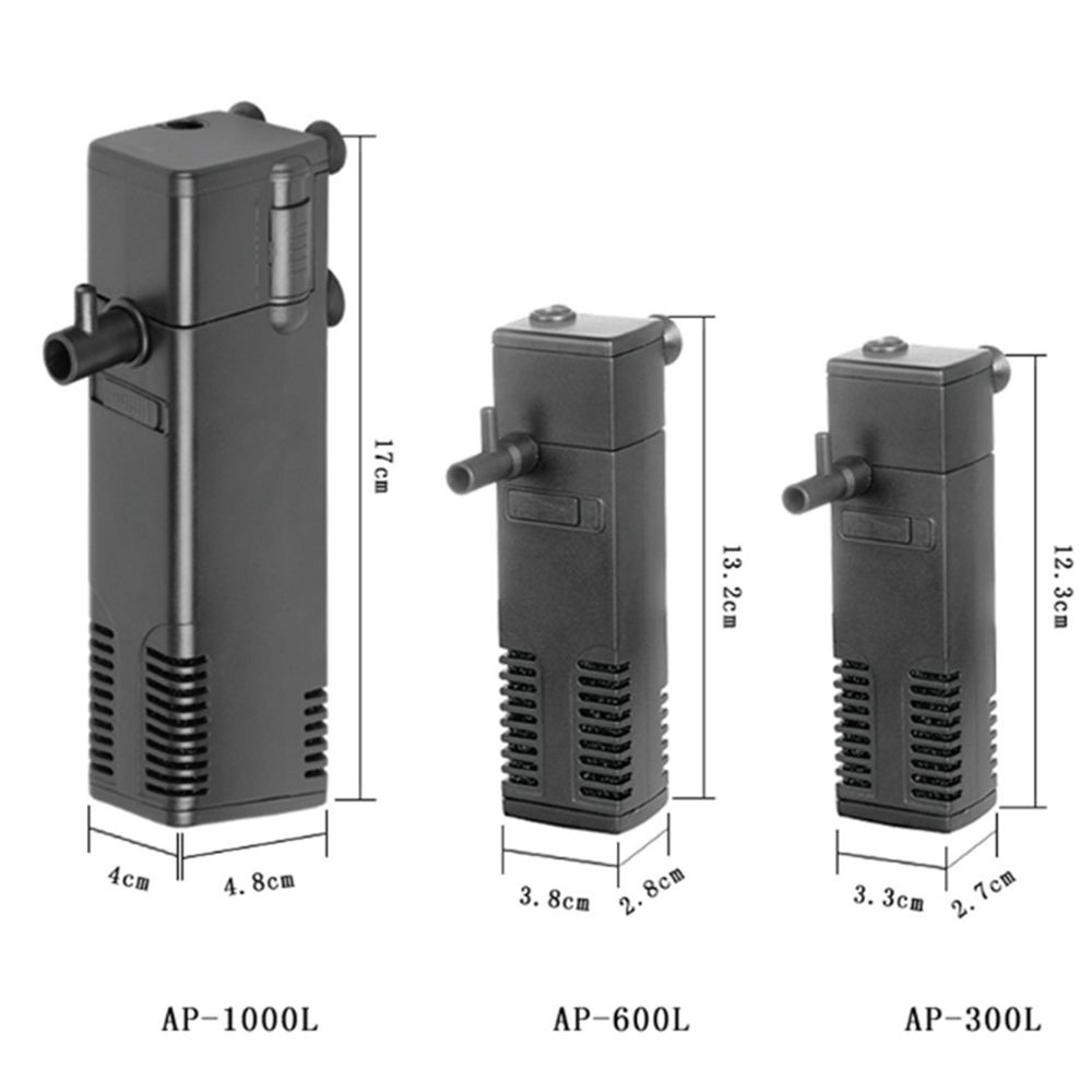 Máy bơm lọc nước cho hồ cá cảnh mini tiếng ồn thấp 3 trong 1 chất lượng cao