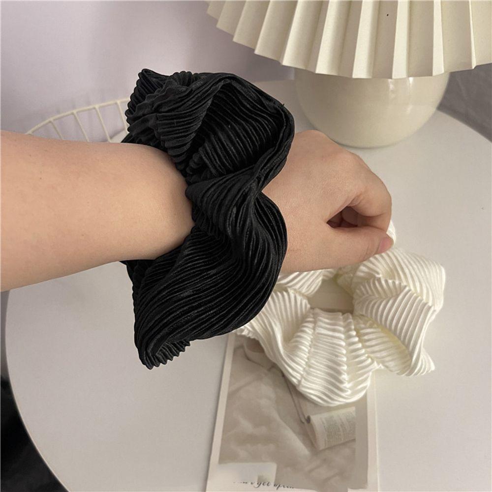 Dây Buộc Tóc Cao Su Lụa Satin Màu Trơn Đơn Giản VANES1