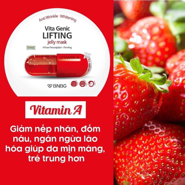 Combo 10 Mặt Nạ Vitamin BNBG Vita Genic Chính Hãng Có Tem