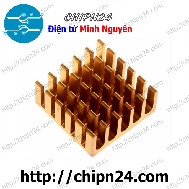 [2 CÁI] Tản nhiệt TN4 22x22x10mm Vàng