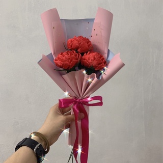 Bó hoa hồng giấy 3 bông cực xinh