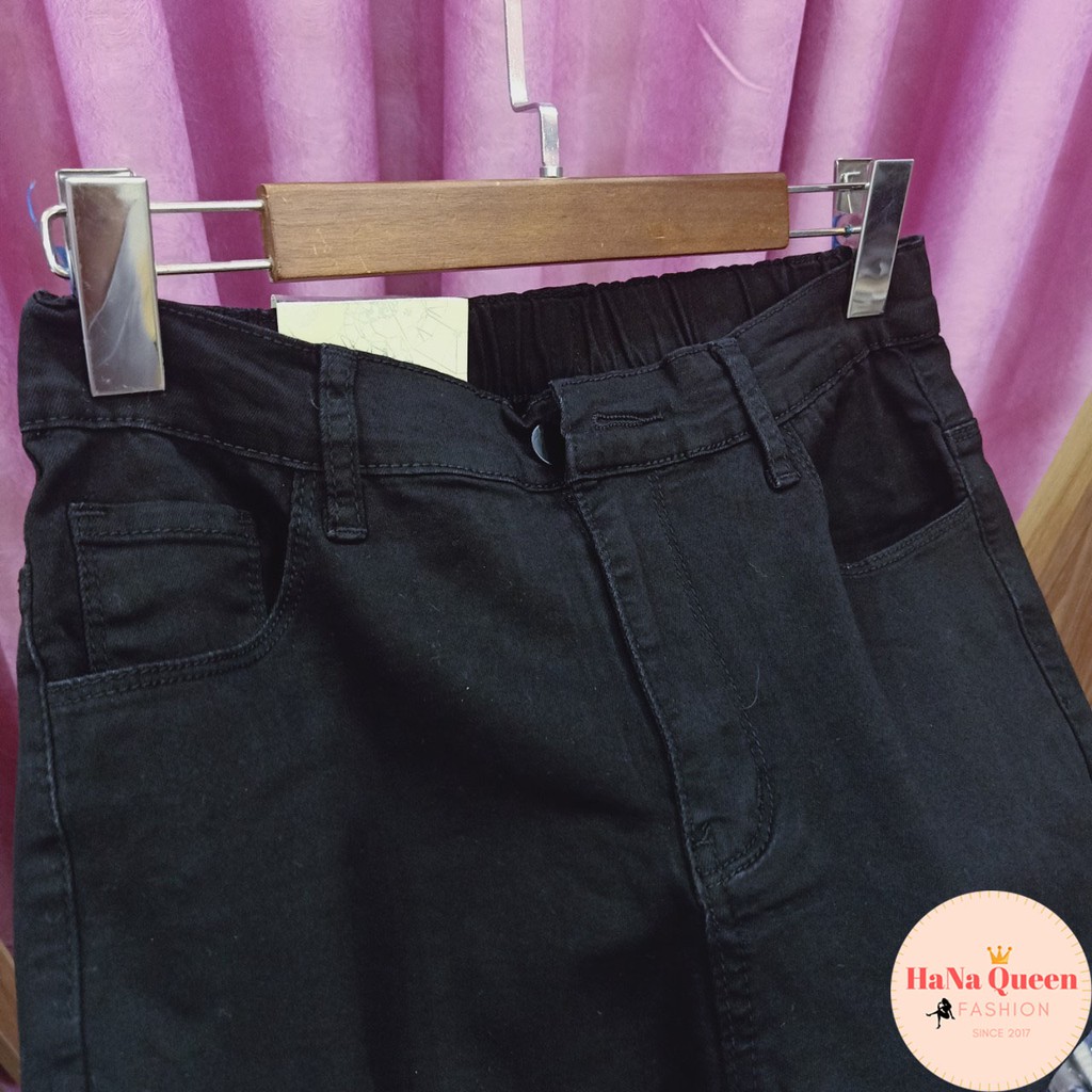 [Xả kho] Quần Khaki đen kiểu dáng basic dễ mặc không gấu quần 6610 (Quần bigsize cho người ngoại cỡ)
