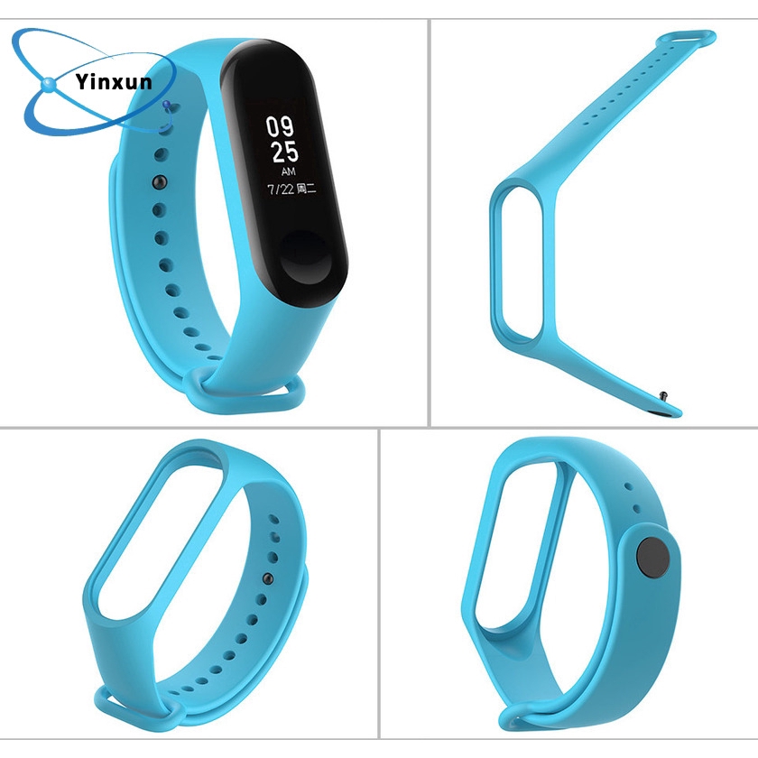 Dây đeo cao su thay thế cho Xiaomi Miband 3 Miband 4 chất lượng cao