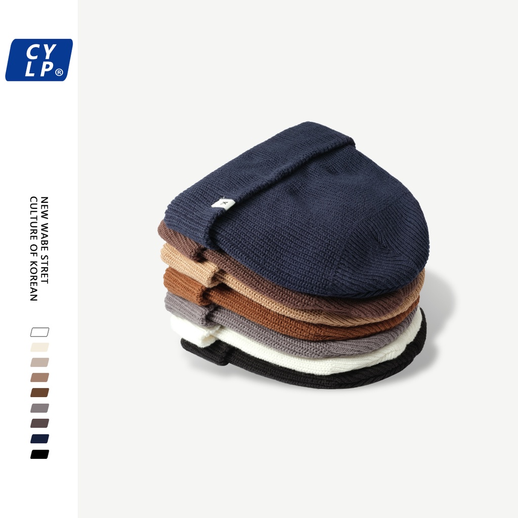 Mũ Len Dệt Kim In Chữ K Đơn Giản Bảo Vệ Tai Thời Trang Mùa Đông Phong Cách Hàn Quốc Cho Nam Và Nữ