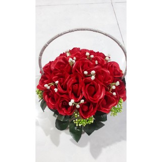 giỏ hoa sáp thơm 22 bông 145k