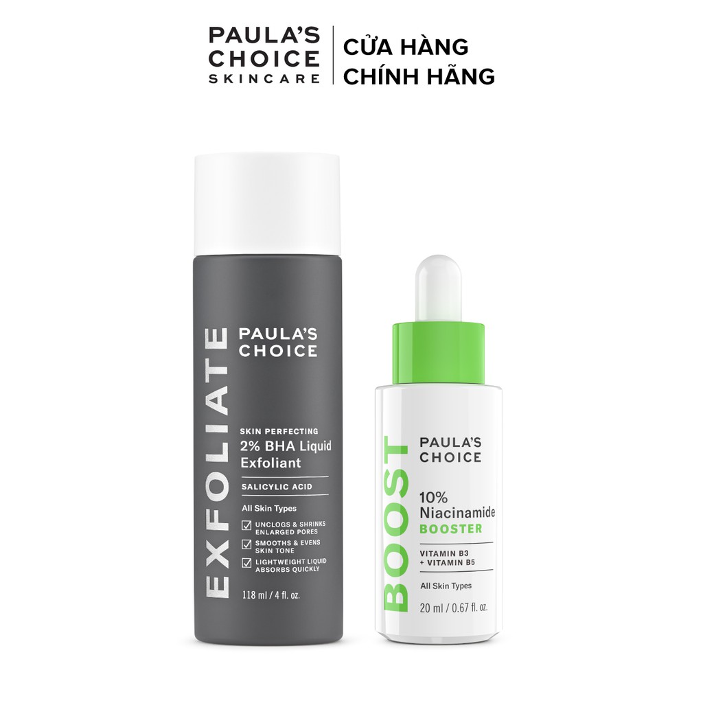 Bộ sản phẩm chăm sóc da hỗ trợ kiểm soát dầu thừa và thu nhỏ lỗ chân lông của Paula’s Choice - 2010.7980