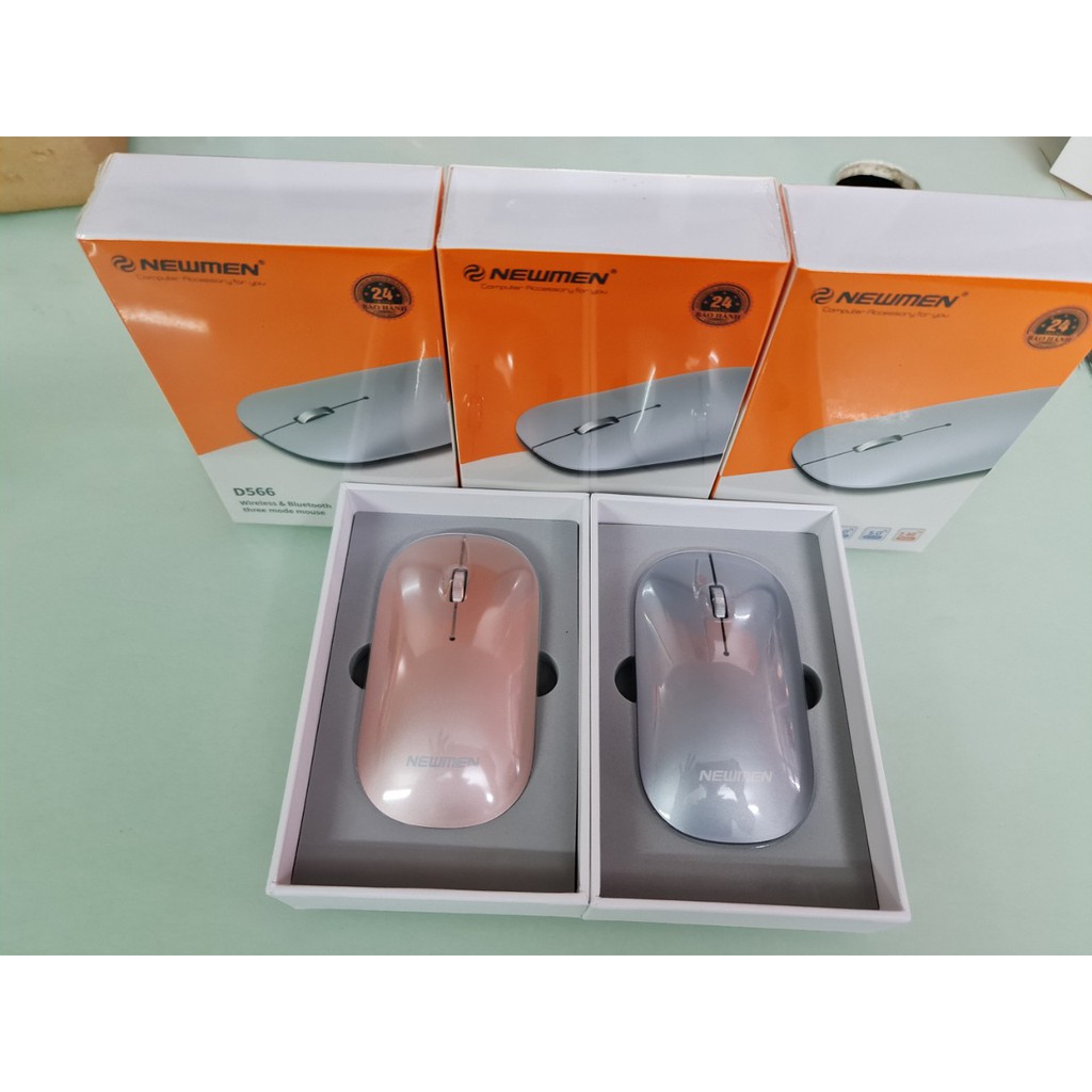 Chuột không dây Dual Newmen D566 ( BT5.0 & 2.4Ghz ) - Hàng Chính hãng