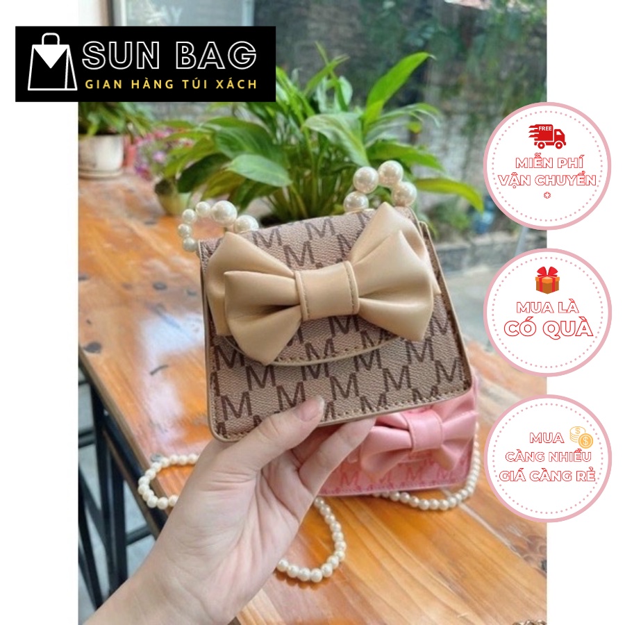 Túi xách Mini nữ đeo chéo, túi đi chơi, đi học, da đẹp cao cấp, xinh xắn, dễ thương size 12cm SB131