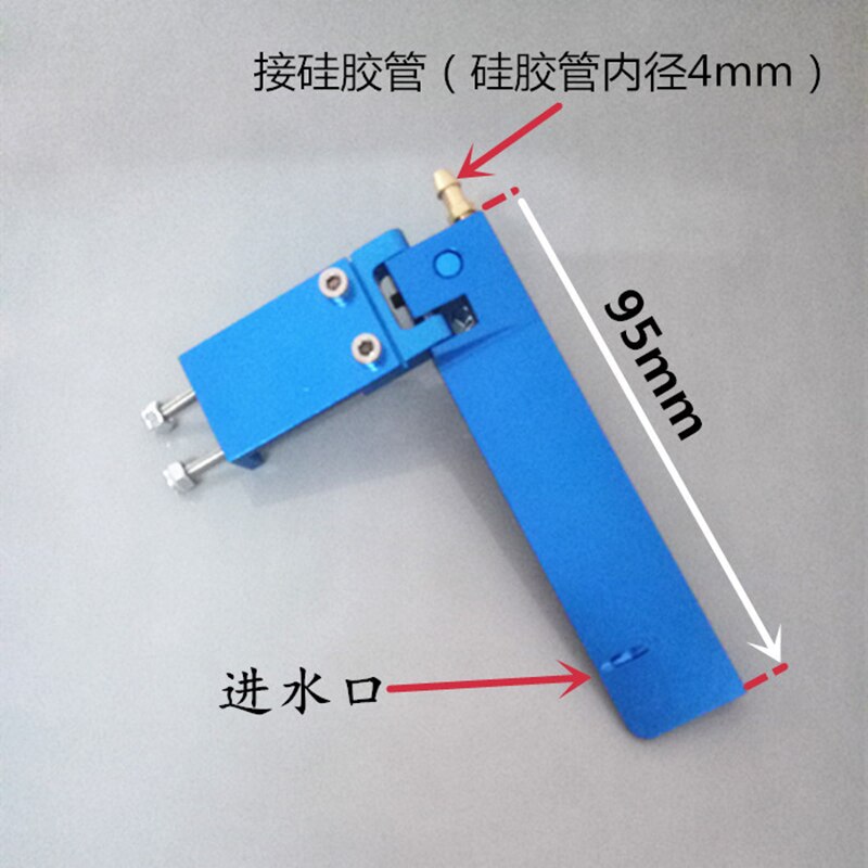 Thuyền RC 1 mảnh Hợp kim nhôm Thương hiệu mới Bán chạy 75mm Bánh lái kim loại 95mm Hút nước cho Thuyền RC Điều khiển từ xa Bộ phận CNC