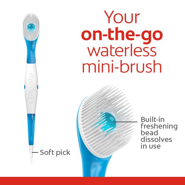NHẬP MỸ - BÀN CHẢI ĐÁNH RĂNG MINI CÓ SẴN KEM COLGATE MAX FRESH WISP DISPOSABLE MINI TOOTHBRUSH, PEPPERMINT - 24C