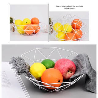 Rổ sắt đựng trái cây hình học