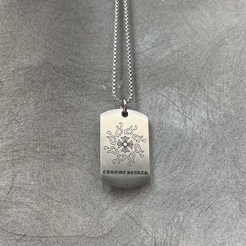 DÂY CHUYỀN CHROME HEART THÉP MẶT THẺ BÀI THÉP TITAN KHÔNG GỈ 1