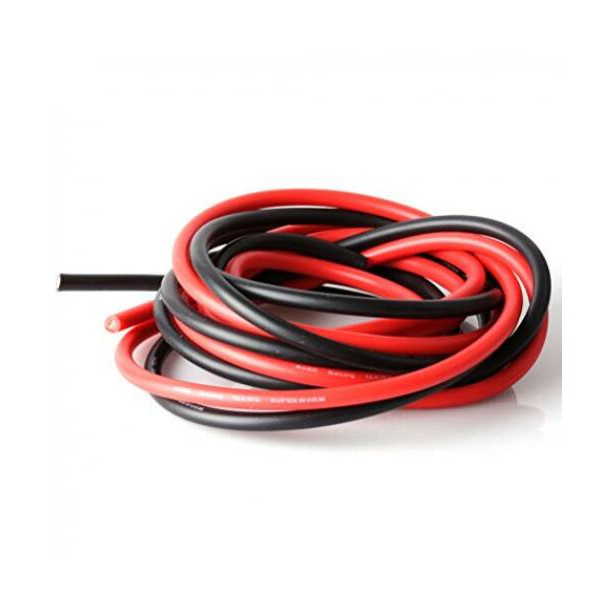 16 Awg Silicone Wire Cable 1 cm Black - Black Cable