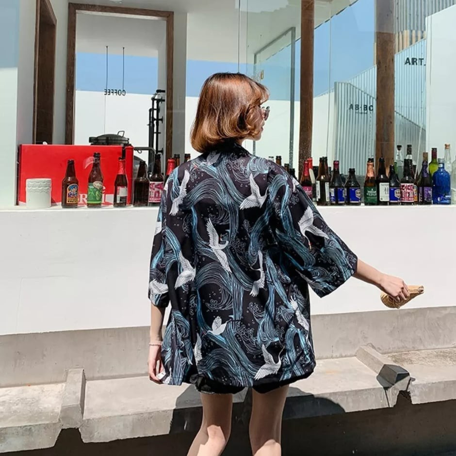 Haori Nhật Bản, áo khoác hạc gió siêu ngầu NB02