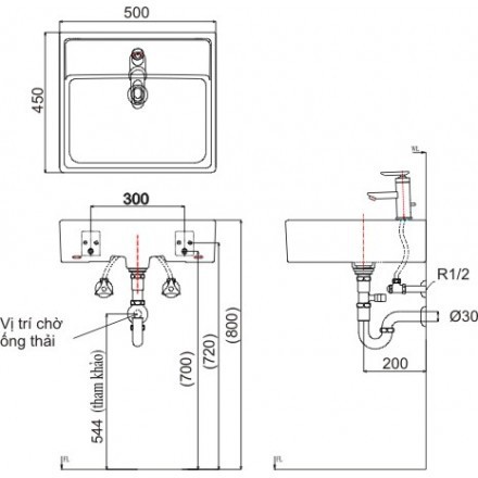 Lavabo Inax Đặt Bàn AL-293VEC/VFC/BW1